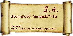 Sternfeld Annamária névjegykártya